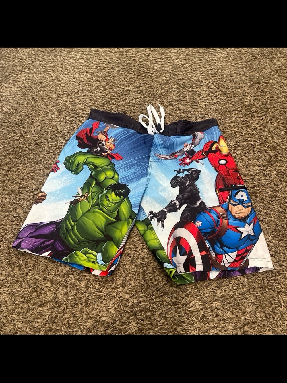 Marvel avengers, superhero heroes swim trunks men’s large
